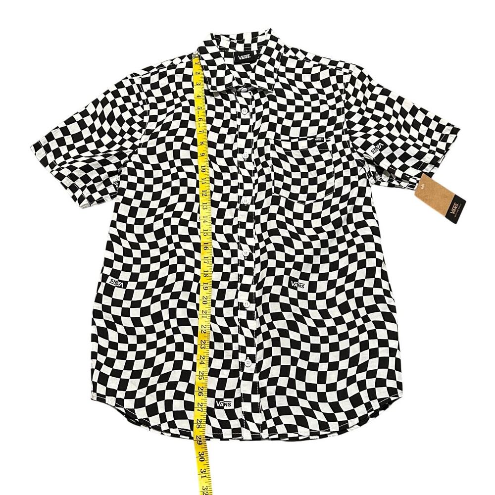 Vans Y2K Grunge Checkered Button Up Men's Shirt NWT Size S New - Picture 7 of 8
